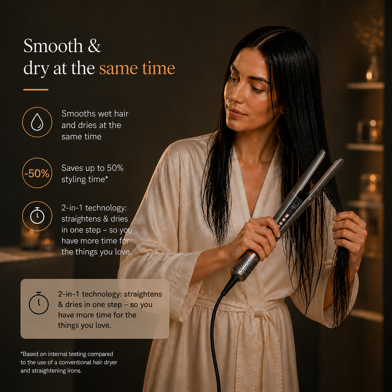 Doyoo™ Airstraight Hair Straightener with Air Technology