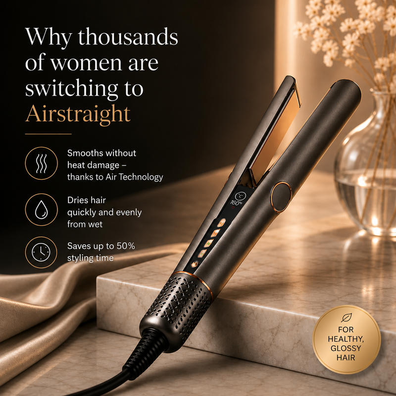 Doyoo™ Airstraight Hair Straightener with Air Technology