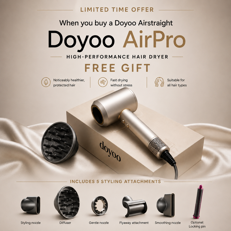 Doyoo™ Airstraight Hair Straightener with Air Technology
